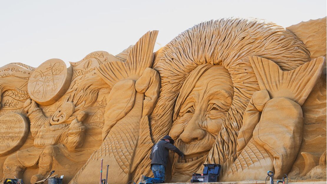 Sandskulpturenfestival in Søndervig